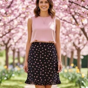 Ann Taylor Floral Pencil Skirt